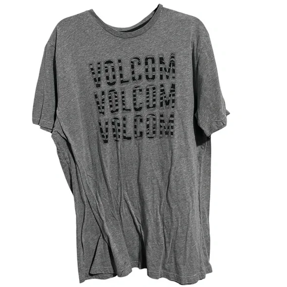 Volcom Men's Grey Heather Graphic Tee - Picture 1 of 5